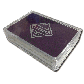 Single deck plastic playing cards