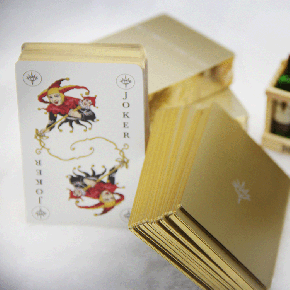 Custom Printed Gold Playing Cards